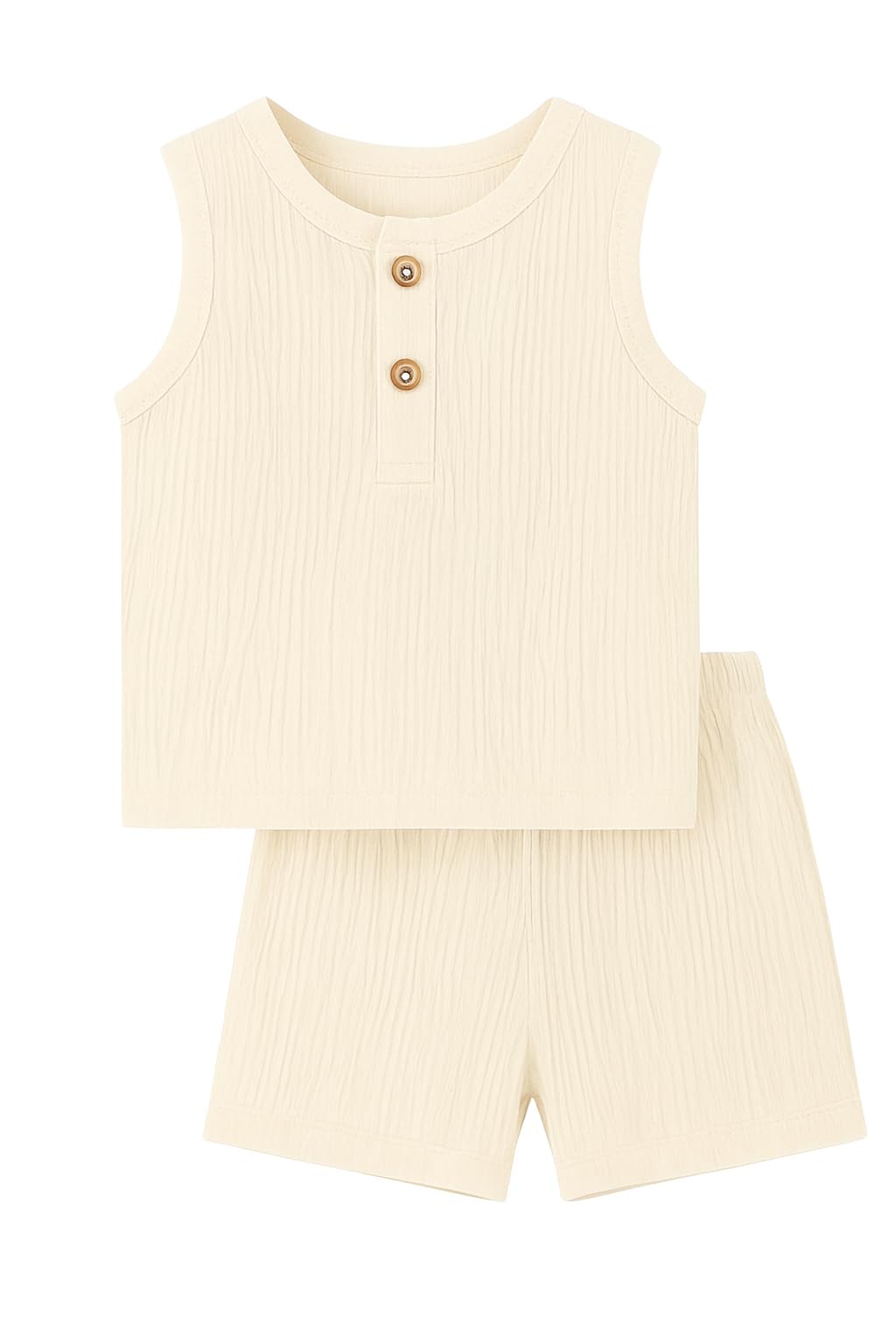 TinyChuckles | Premium Muslin Gauze Pajama Set | 100% Organic Cotton | Ultra-Soft, Breathable Sleepwear for Toddlers & Kids