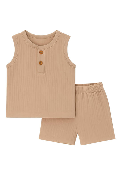 TinyChuckles | Premium Muslin Gauze Pajama Set | 100% Organic Cotton | Ultra-Soft, Breathable Sleepwear for Toddlers & Kids