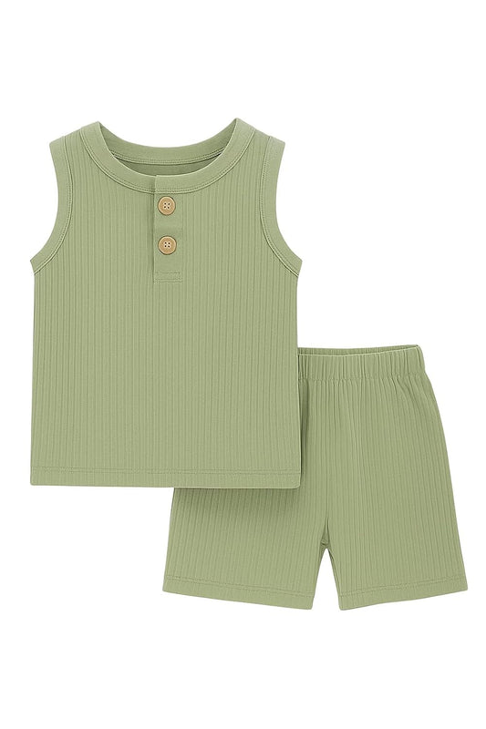 TinyChuckles | Premium Muslin Gauze Pajama Set | 100% Organic Cotton | Ultra-Soft, Breathable Sleepwear for Toddlers & Kids