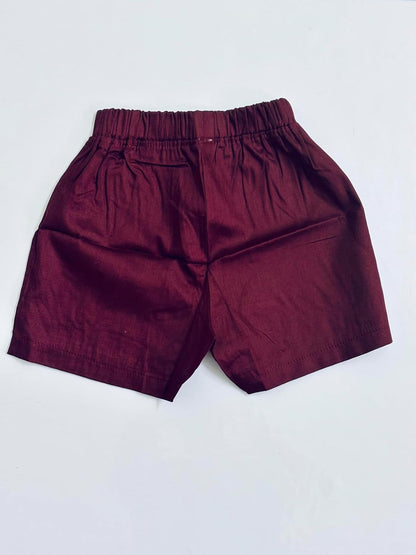 TinyChuckles | Kids Yarn Dyed T-Shirt & Supercombed Woven Shorts Set | Ultra-Soft Cotton Playwear for Boys & Girls | 1-5 Years (1 Year)