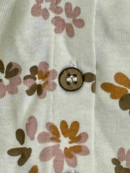 TinyChuckles | Premium Girls Floral Print Dress | White Color | 100% Organic Cotton | Soft & Breathable | Eco-Friendly Dress for Toddlers & Kids (1-5 Years)